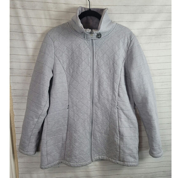 THE NORTH FACE Caroluna Jacket in LIGHT GREY HEATHER, sz XL - Picture 4 of 16